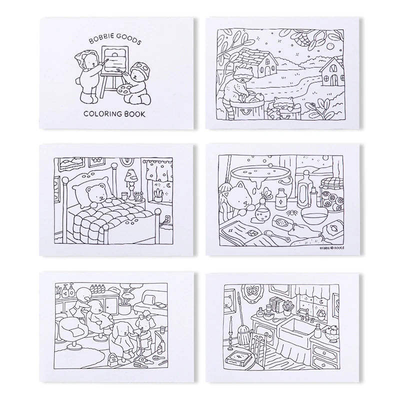 Coloring Book Cute And Cozy
