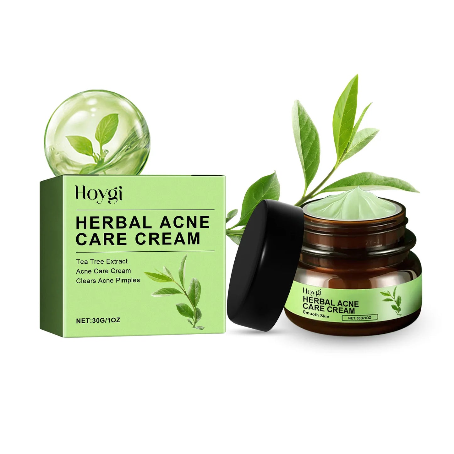 Acne Treatment Kit - Face Cream & Serum for Pimples, Oil Control, Blackheads & Pore Minimizing