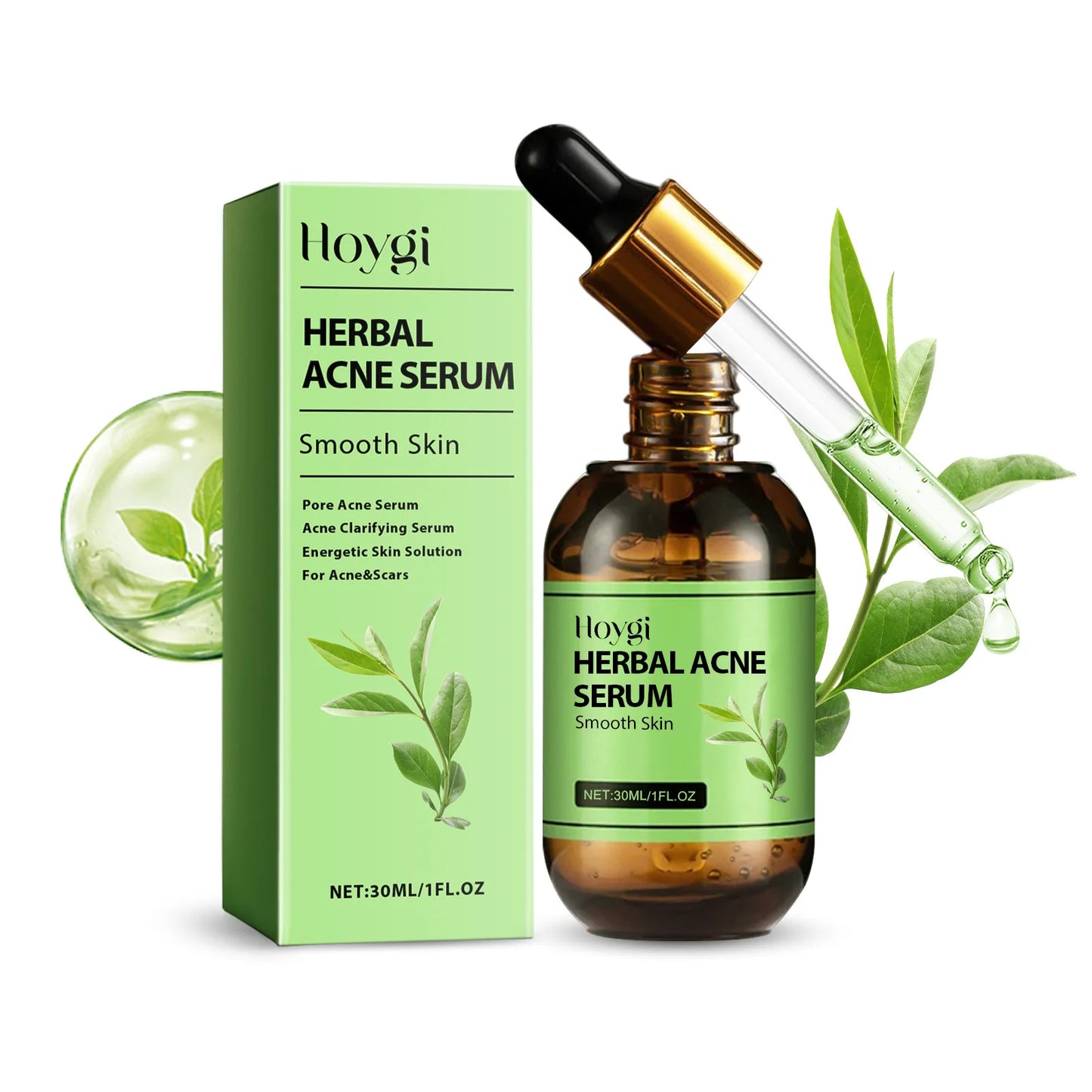 Acne Treatment Kit - Face Cream & Serum for Pimples, Oil Control, Blackheads & Pore Minimizing