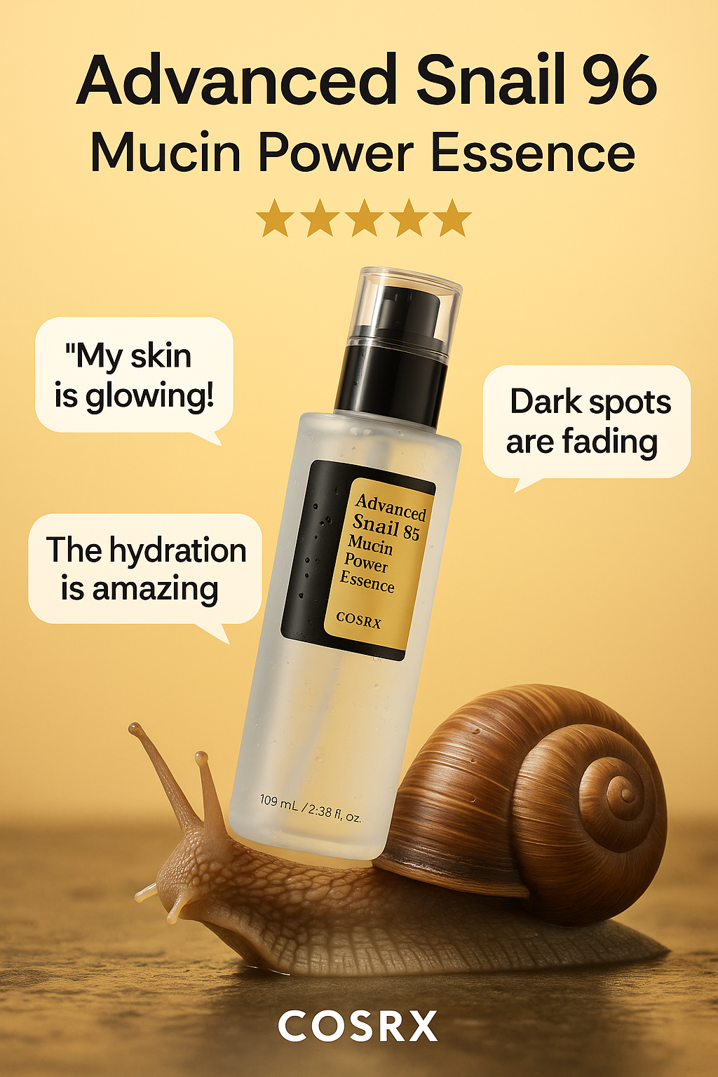 Advanced Snail Mucin Power Essence Moisturizing Cream